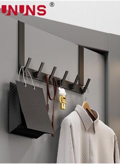 Buy Over The Door Hooks,6 Hook Door Hanger Rack,Decorative Organizer Hooks For Clothes,Coat,Hat,belt,Towels in UAE