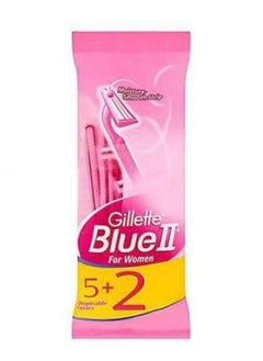 Buy Blue 2 Plus2+5 Piece Razor Blades Pink 5g in Saudi Arabia