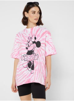 Buy Minnie Oversize Tie Dye T-Shirt in UAE