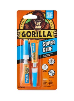 Buy Super Glue Tube Clear 2 pack 3 g in UAE