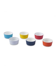 Buy Mellow 6 Piece Ramekin Dia9X4.2Cm   Assorted in UAE