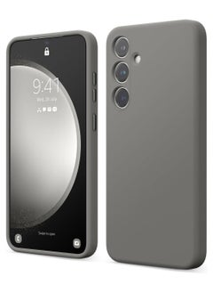 Buy elago Liquid Silicone for Samsung Galaxy S24 Plus case cover Full Body Screen Camera Protective, Shockproof, Slim, Anti-Scratch Soft Microfiber Lining - Medium Grey in UAE