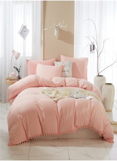 Buy 4-Piece Bedding Comforter Set Queen Pink in UAE