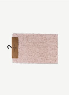 Buy Rowley Tuffted Bath Mat Pastel Pink in UAE