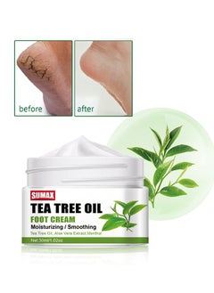 Buy Tea Tree Oil Foot Care Cream, Effectively Exfoliate, Deeply Moisturize, Foot Moisture Care Cream for Improve Foot Skin Condition, for Rough /Thick / Dry Cracked Skin 30ml in UAE