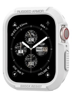 Buy Spigen Rugged Armor Case Designed for Apple Watch Series 8/7 (45mm) and Series SE2/6/SE/5/4 (44mm) - White in Egypt