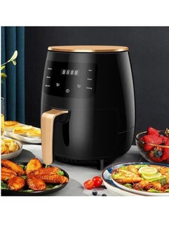 Buy Lotus rose air fryer 4.5L 1400W Touch Screen Version Air Fryer For Party And Home Black in UAE