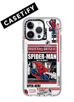 Buy Apple iPhone 15 Pro Max Case,Fighting Spider-Man Magnetic Adsorption Phone Case - Semi transparent in Saudi Arabia