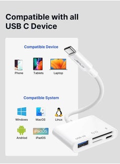 Buy 4-in-1 USB-C Micro SD Card Readercharging and connecting additional devices to the USB slots in Egypt