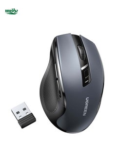 Buy UGREEN Wireless Mouse Mouse Ergonomic 4000DPI 6 Mute Buttons Mouse For Tablet Laptops Computer PC 2.4G Mice(Battery Not Included) in Saudi Arabia