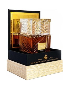 اشتري Lattafa Perfumes Khamrah for Unisex Eau de Parfum Spray, 3.4 Ounce في الامارات