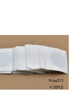 Buy NFC Tags for iPhone Android Smartphones, Coated Paper Ntag213 Self-adhesive Stickers Ntag 213 RFID Key Token Tags Support 13.56mhz RFID NFC IC Mifarealthiqahkey .20 pieces in UAE