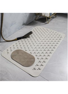 Buy Bath mat Non Slip Bath Mats for Inside Bath,Square Shower mat Slip,Square Shower mat with Suction Cups,with Drain Holes,with Bubbles and Suction Cups(Khaki, 50 * 80cm) in Saudi Arabia