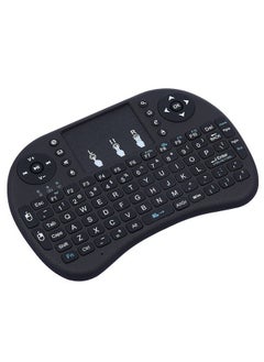 Buy i8 keyboard 2.4G flying squirrel mini wireless keyboard dry battery lithium battery three-color backlight marquee in UAE