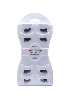 Buy 4-Pair Eyelashes Set DS 02 Black in Saudi Arabia