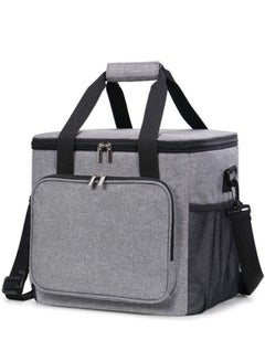 Buy Multifunctional Thermal Insulation Bag Portable Lunch Bag Large Capacity Thermal Insulation Picnic Lunch Bag Outdoor Camping Barbecue Travel Large Soft Ice Bag - Gray in Saudi Arabia