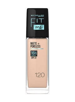 Buy Fit Me Matte & Poreless Foundation 16H Oil Control with SPF 22 - 120 in UAE