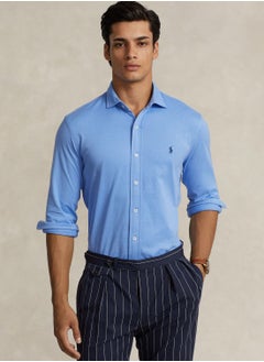 Buy Logo Button Down Slim Fit Shirt in Saudi Arabia