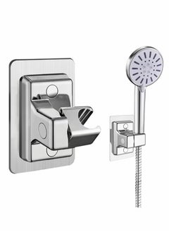 Buy Shower Head Holders, Universal Shower Head Plastic Handheld Showerhead Bracket Adjustable Bracket Wall Mount for Bathroom with Adhesive Stick in Saudi Arabia