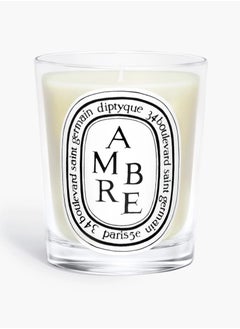 اشتري Ambre Scented Candle Yellow/Clear في الامارات