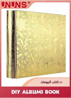 Buy Photo Albums,4x6 Inch 600 Photos Extra Large Capacity Family Wedding Picture Albums Photo Book,Horizontal And Vertical Photos Leather Cover Hand Made DIY Albums,Small Leaf Gold in UAE