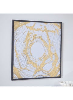 Buy Sonet Framed Canvas With Foil 50 x 50 x 1.8 cm in Saudi Arabia