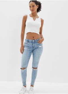 Buy Ripped Jeggings in UAE