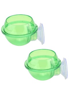 Buy Reptile Food Water Bowl, 2 Pieces Reptile Feeding Bowl Reptile Feeder Suction Cup,for Small Animal Feeding Anti-Escape Lizard Chameleon Gecko, for Lizard Or Other Small Pet Amphibian Feeder in UAE