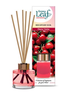 Buy Aroma Leaf Reed Diffuser With Cherry Fragrance (100ML) in UAE