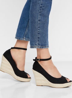 Buy Peep Toe Wedge Sandal in UAE
