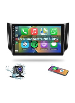 اشتري Android Car Stereo for Nissan Sentra 2013 2014 2015 2016 2017 1GB RAM 32GB ROM 10 Inch  MirrorLink WiFi BT, IPS Touch Screen with Backup Camera Included في الامارات