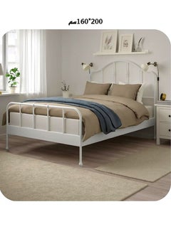 Buy Steel Bed With Thick Steel Base 200*160*115cm in Saudi Arabia