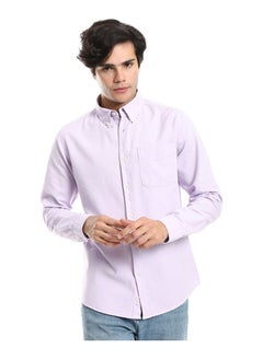 Buy Button Down Collar Long Sleeves Shirt in Egypt