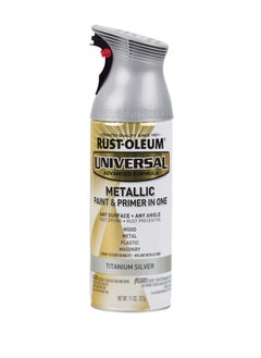 Buy Spray Paint Universal Metallic Titanium Silver 11oz in UAE