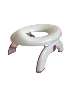 Buy Potette Plus 2-in-1 (Travel Potty) Trainer Seat White/Pink in Saudi Arabia