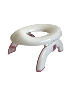 اشتري Potette Plus 2-in-1 (Travel Potty) Trainer Seat White/Pink في السعودية