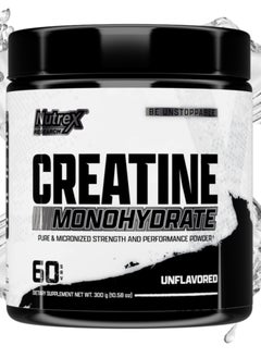 Buy Creatine Monohydrate Pure Micronized Strength And Performance Powder 300g Unflavored in UAE