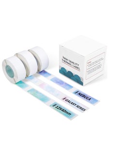 اشتري Compatible with Phomemo D30 Adhesive Nebula/Galaxy Series Pattern Paper, 3/8"*1 1/2"(12mm X 40mm), 160 Labels/Roll, For Label Maker Machine, 3 Rolls في الامارات