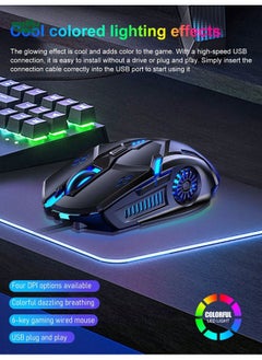 اشتري G5 Mechanical Gaming Mouse مع ضوء LED ، متوافق مع الكمبيوتر المحمول/سطح المكتب/الكمبيوتر الشخصي/E-sports. في الامارات