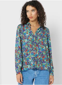 Buy Floral Printed Button Down Shirt in UAE