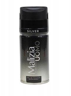 Buy Malaysia Uomo Silver Deodorant Eau de Toilette for Men, 150 ml in Egypt