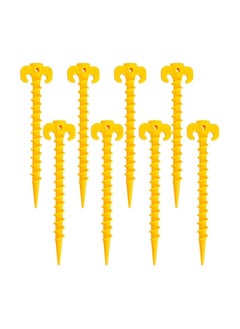 Buy 8 Pack Plastic Tent Pegs Tent StakesTent Pegs Heavy Duty Tent Peg Camping Pegs, for Outdoor Camping, Hiking, Tents etc(Yellow) in Egypt