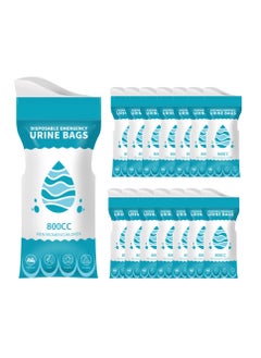 اشتري 20 Pack Portable Urinal Bags for Men&Women, 800ML Male/Female Disposable Urine Pee Bags, Vomit Bags for Travel, Camping and More في السعودية