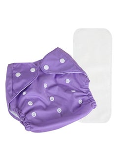 Buy hanso Baby Cloth Diapers One Size Adjustable Washable Reusable Pocket Diapers for Baby Girls and Boys Packs, Age 0 to 3 Years, with 1 Microfiber Inserts (Purple) in Egypt