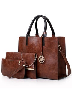 اشتري 3 Pcs Set Women's Shoulder Crossbody Tote and Handbag  Traveling Party Shopping Gift and Casual Use في الامارات