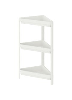 Buy Corner Shelf Unit White 33X33X71 Cm in Saudi Arabia