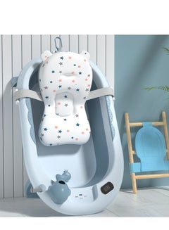 اشتري Baby Bath Support Baby Bather Infant Floating Bathtub Cushion Soft Bath Pillow Bath Seat Stand في الامارات