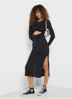 Buy Bodycon Cutout Midi Dress in UAE