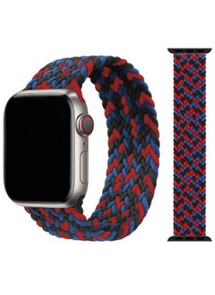 Buy Replacement Strap Nylon Braided Solo Loop Band For Apple Watch Series 1/2/3/4/5/6/7/SE 42/44/45/49mm Size M in UAE