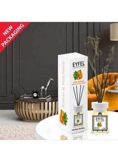 Buy Eyfel Reed Diffuser Amber & Patchouli  Room Air Freshener 120ml in UAE